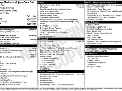 Used 2022 Jeep Gladiator Mojave w/ LED Lighting Group AWD/4WD image 4