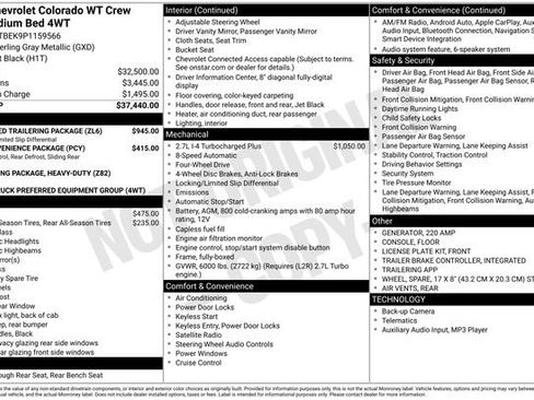 Used 2023 Chevrolet Colorado W/T w/ Advanced Trailering Package image 15