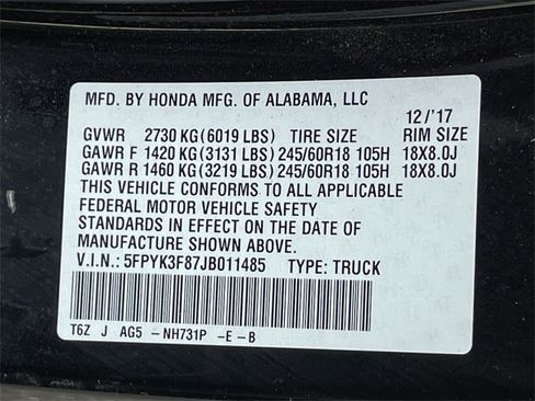 Used 2018 Honda Ridgeline Black Edition image 29