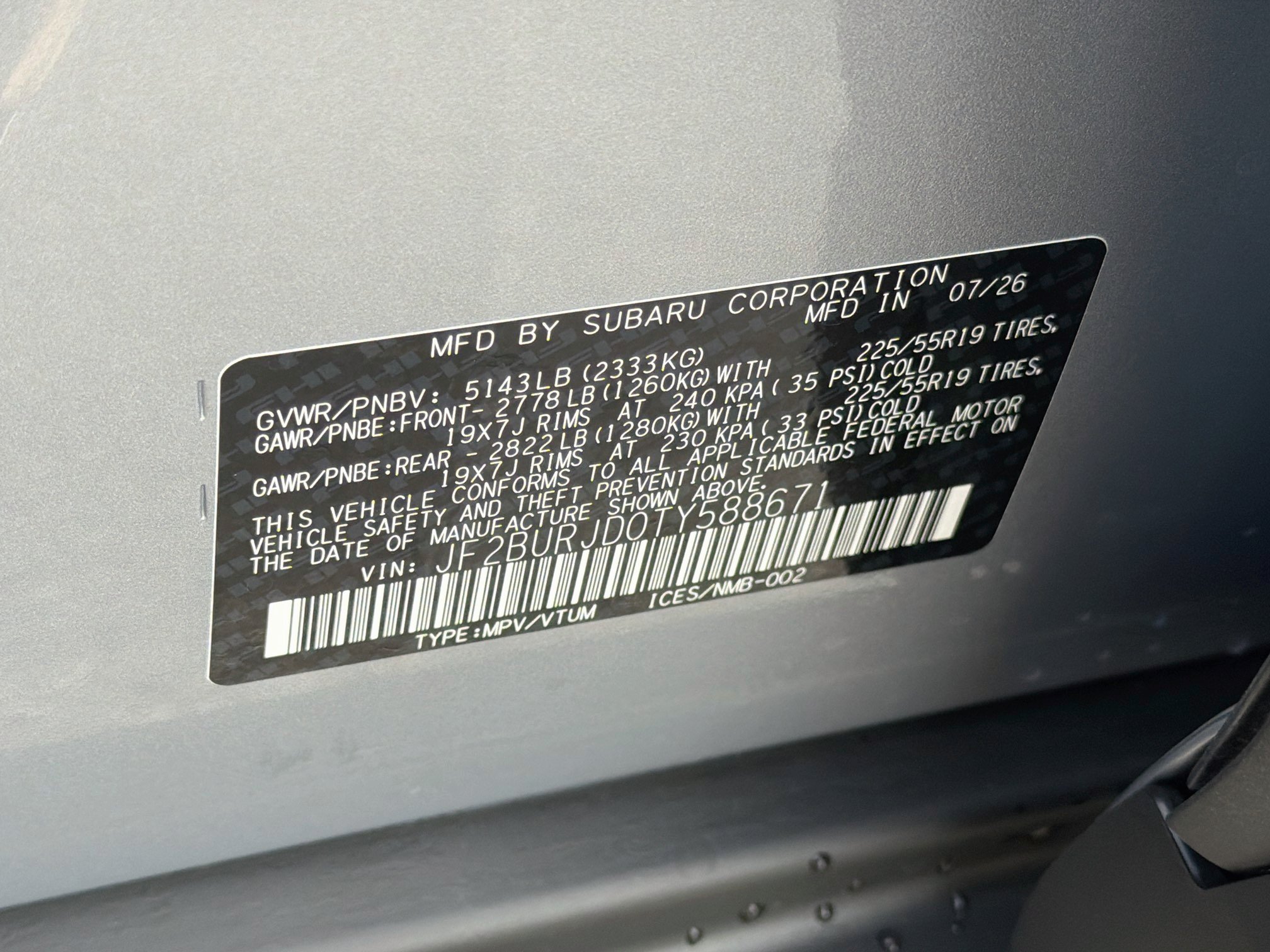 New 2026 Subaru Outback Touring XT AWD/4WD image 43