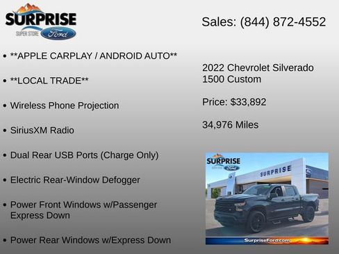 Used 2022 Chevrolet Silverado 1500 Custom AWD/4WD image 36