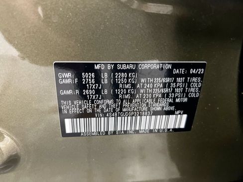 Used 2023 Subaru Outback Wilderness AWD/4WD image 28