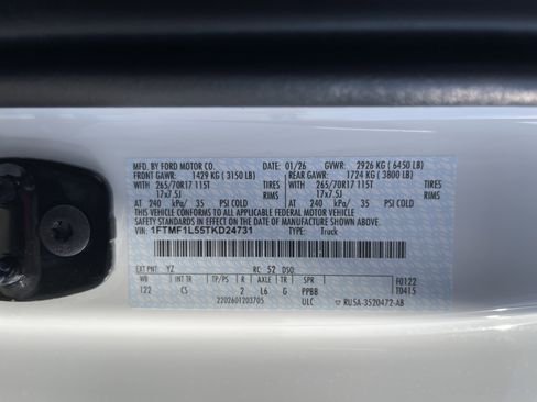 New 2026 Ford F150 XL w/ Equipment Group 103A High image 13