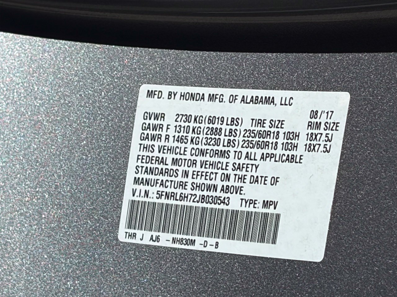 Used 2018 Honda Odyssey EX-L image 14