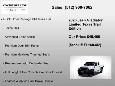 New 2026 Jeep Gladiator Sport image 6