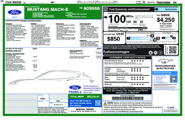 New 2026 Ford Mustang Mach-E Premium w/ Sport Appearance Package AWD/4WD image 26