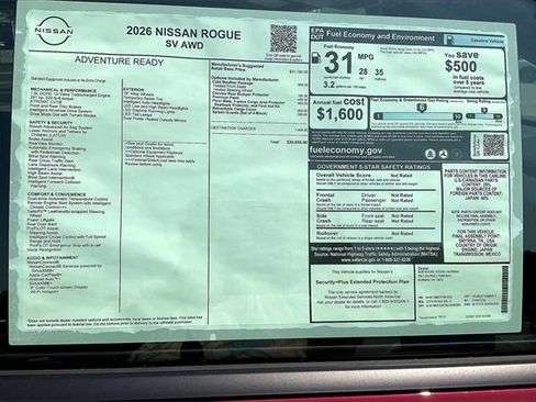 New 2026 Nissan Rogue SV w/ Cold Weather Package image 13