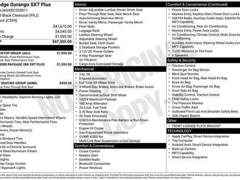 Used 2024 Dodge Durango SXT w/ SXT Blacktop Group image 6