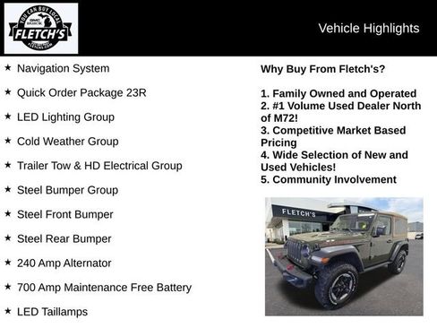 Used 2022 Jeep Wrangler Rubicon w/ Steel Bumper Group image 2