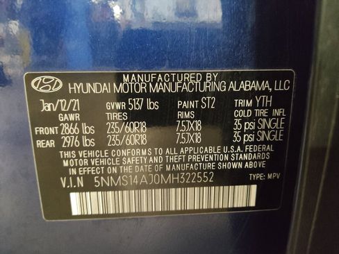 Used 2021 Hyundai Santa Fe SE FWD image 33