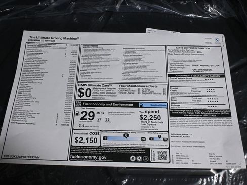 Used 2026 BMW X3 xDrive30 w/ Convenience Package image 36