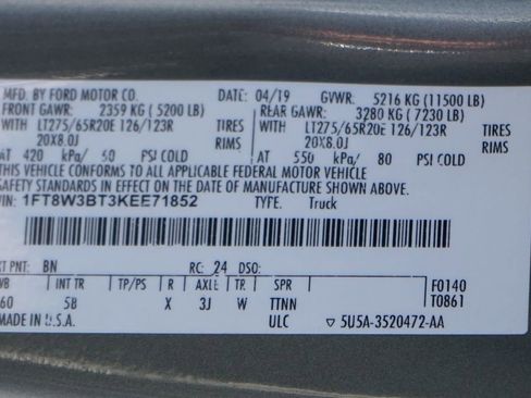 Used 2019 Ford F350 Lariat w/ Lariat Ultimate Package image 56