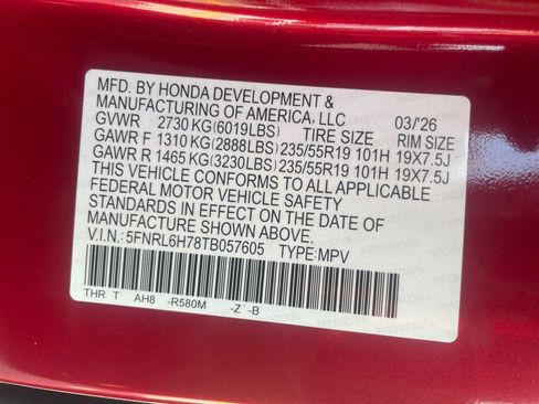 New 2026 Honda Odyssey Sport-L image 35