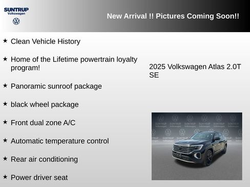 Used 2025 Volkswagen Atlas SE w/ Panoramic Sunroof Package FWD image 6