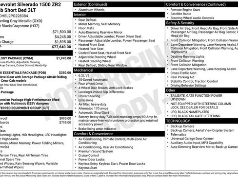 Used 2023 Chevrolet Silverado 1500 ZR2 w/ Technology Package AWD/4WD image 5
