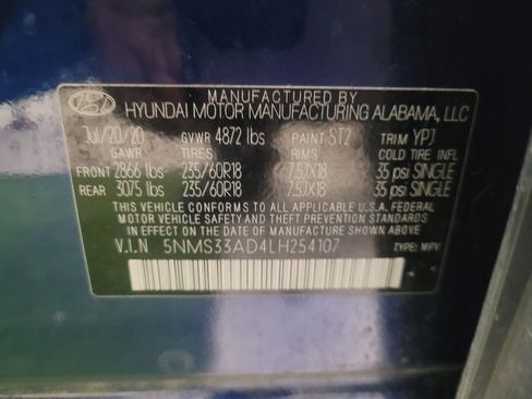 Used 2020 Hyundai Santa Fe SEL w/ Convenience Package image 33