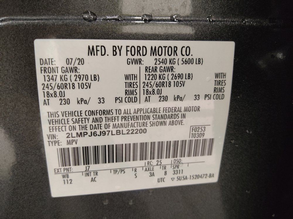 Used 2020 Lincoln Nautilus FWD w/ Equipment Group 101A image 33
