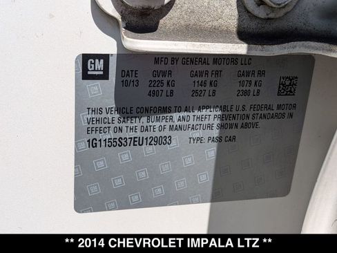 Used 2014 Chevrolet Impala LTZ FWD image 32