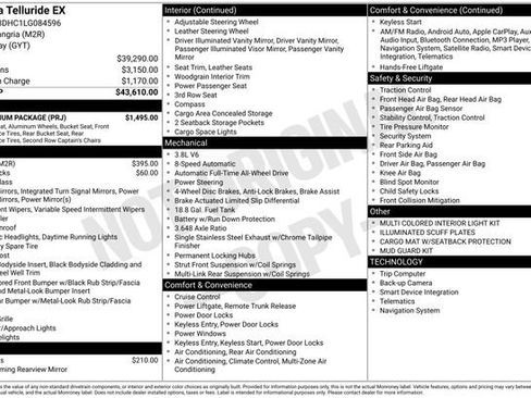 Used 2020 Kia Telluride EX w/ EX Premium Package image 3