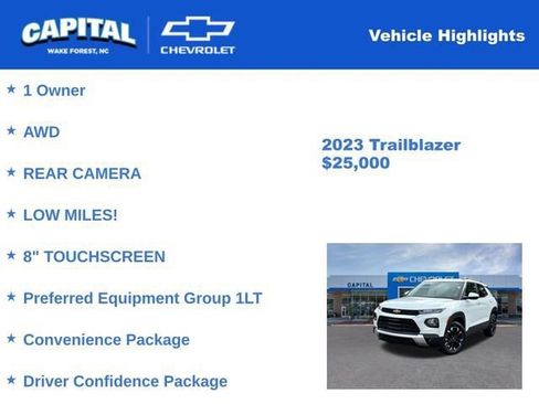 Used 2023 Chevrolet TrailBlazer LT w/ Convenience Package image 5