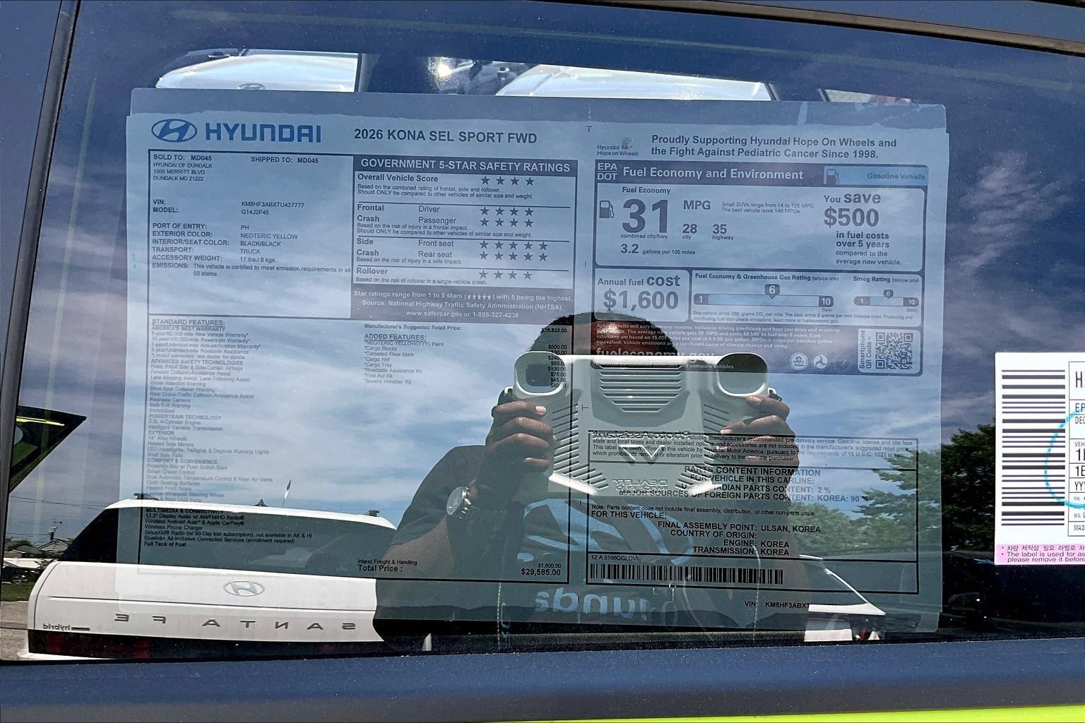 New 2026 Hyundai Kona SEL Sport FWD image 18