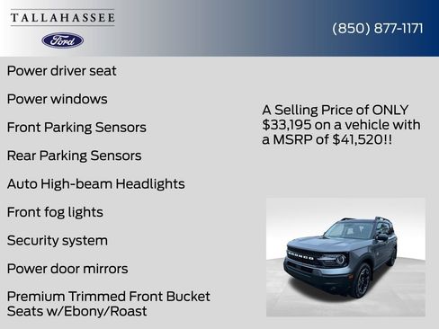 New 2025 Ford Bronco Sport Outer Banks w/ Outer Banks Tech Package+ AWD/4WD image 24