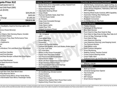 Used 2022 Toyota Prius XLE image 7