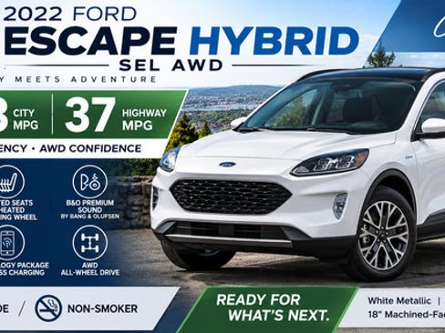 Used 2022 Ford Escape SEL w/ Technology Package AWD/4WD image 3