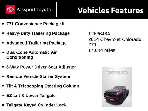 Used 2024 Chevrolet Colorado Z71 w/ Z71 Convenience Package 2 AWD/4WD image 10