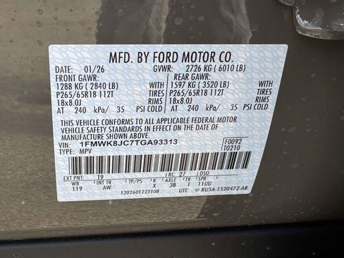 New 2026 Ford Explorer Tremor w/ Tremor Ultimate Package image 28