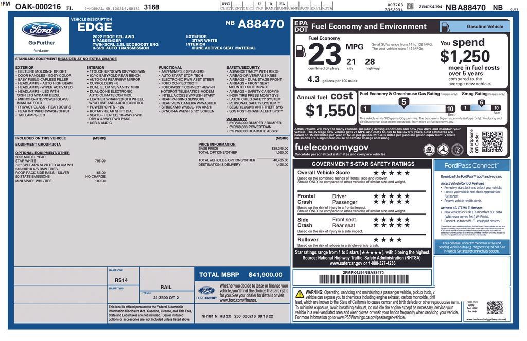 Used 2022 Ford Edge SEL AWD/4WD image 25