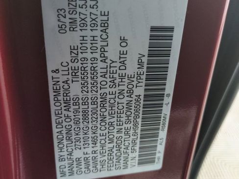 Certified 2023 Honda Odyssey Elite image 34