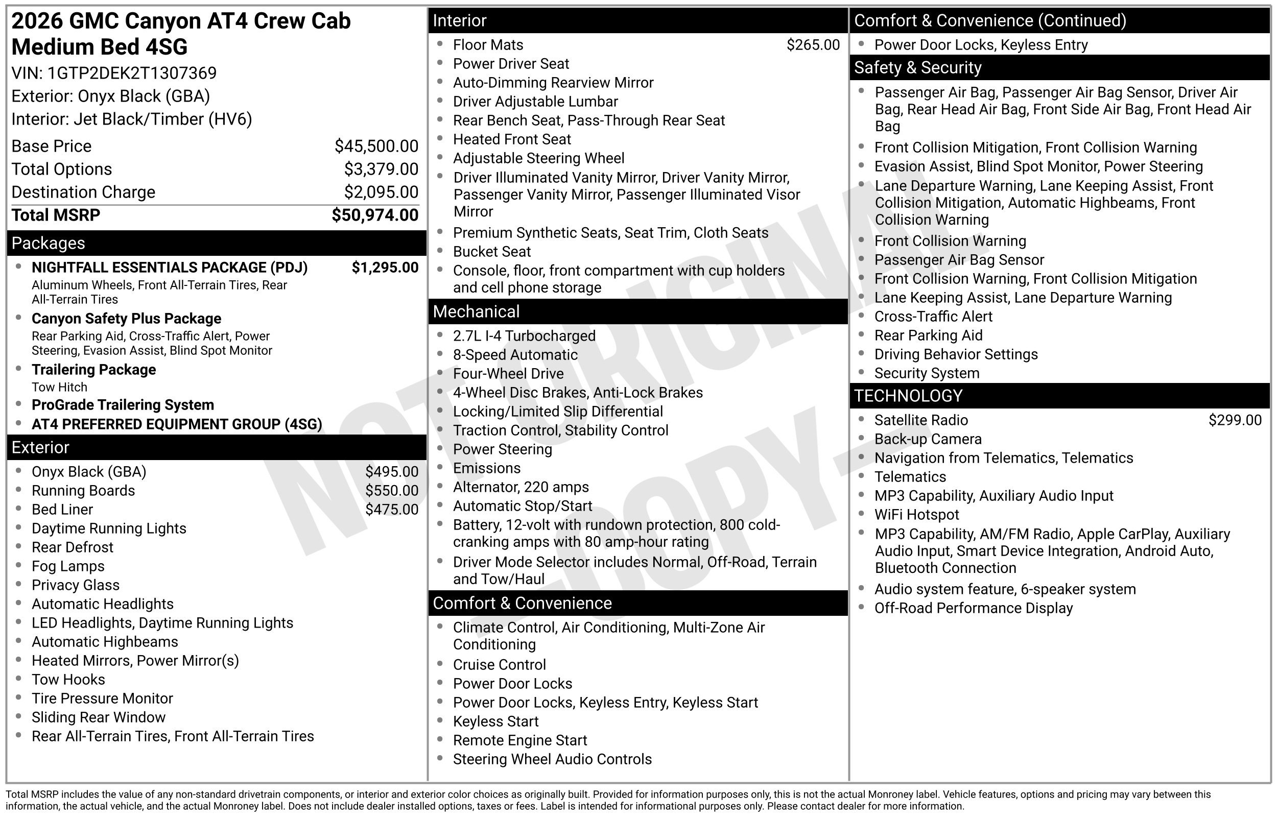 New 2026 GMC Canyon AT4 w/ Nightfall Essentials Package AWD/4WD image 42