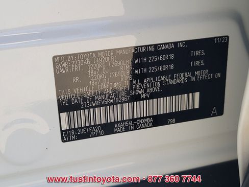 Used 2024 Toyota RAV4 AWD Hybrid w/ Weather Package image 16