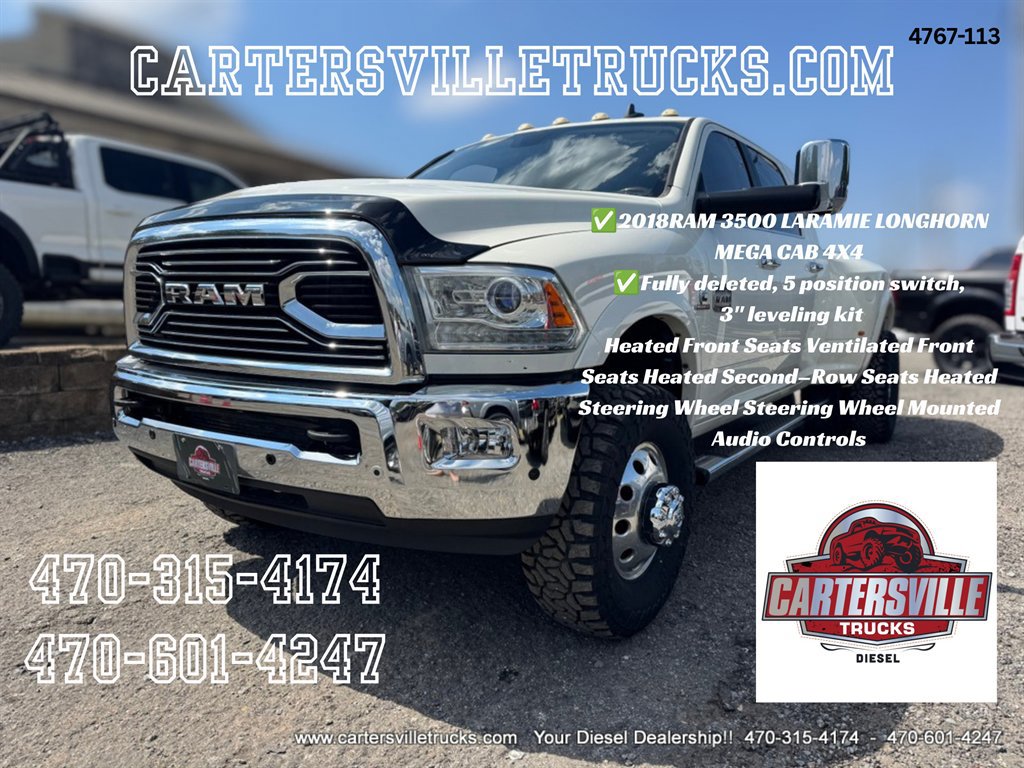 Used 2018 RAM 3500 Laramie Longhorn AWD/4WD image 1