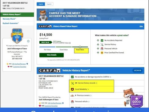 Used 2017 Volkswagen Beetle 1.8T SE image 9