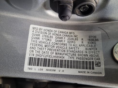 Used 2020 Honda Civic Sport image 33