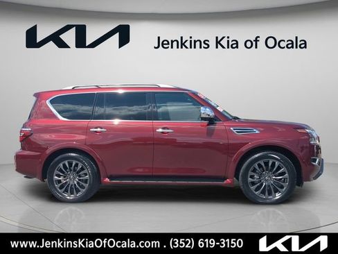 Used 2023 Nissan Armada Platinum w/ Captain's Chairs Package AWD/4WD image 3