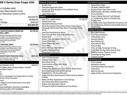 Used 2019 BMW 430i Gran Coupe w/ M Sport Package image 9