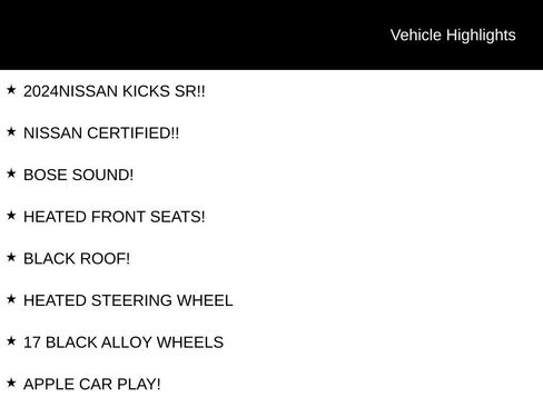 Certified 2024 Nissan Kicks SR w/ SR Premium Package FWD image 6