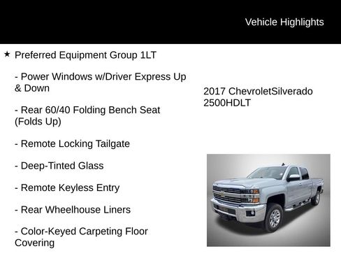 Certified 2017 Chevrolet Silverado 2500 LT w/ All Star Edition AWD/4WD image 4