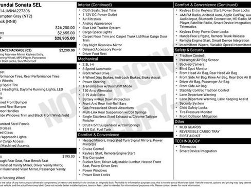 Used 2022 Hyundai Sonata SEL w/ Convenience Package image 50