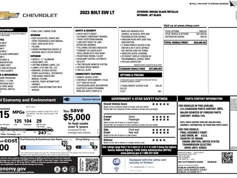 Used 2023 Chevrolet Bolt EUV LT image 5