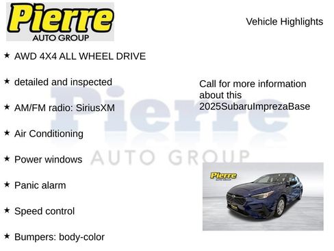 Used 2025 Subaru Impreza 2.0i AWD/4WD image 7