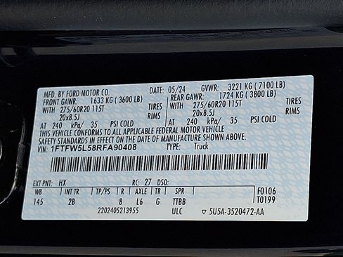 Certified 2024 Ford F150 Lariat w/ Equipment Group 502A High AWD/4WD image 27