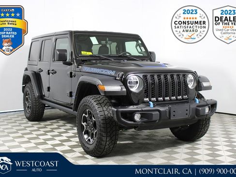 Used 2022 Jeep Wrangler Unlimited Rubicon 4xe w/ Steel Bumper Group image 1