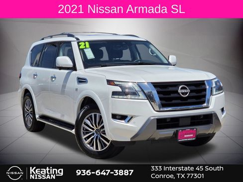 Used 2021 Nissan Armada SL w/ Captain's Chairs Package RWD image 1