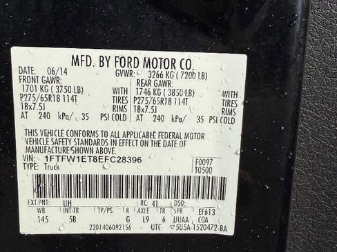 Used 2014 Ford F150 FX4 w/ Equipment Group 402A Luxury image 17