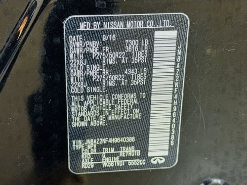 Used 2017 INFINITI QX80 2WD w/ Driver Assistance Package image 43