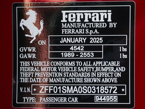 Certified 2025 Ferrari 296 GTS RWD image 52